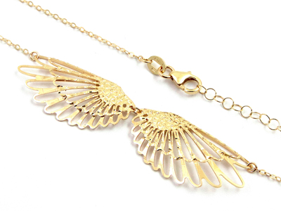 Zlatý náhrdelník 585/1000 s křídly